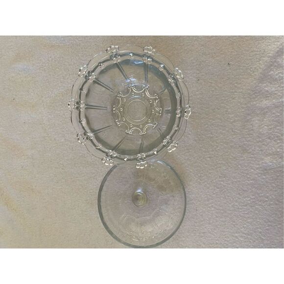Glass Candy Dish Trinket Bowl Decor Home With Lid - Picture 3 of 10